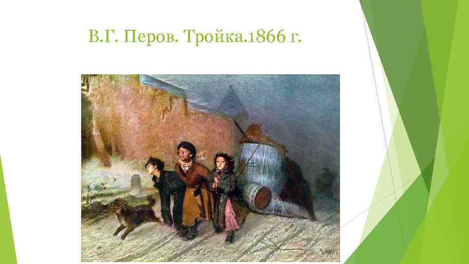 В. Г. Перов. Тройка. 1866 г. 