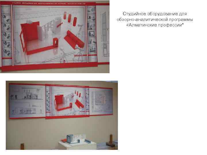  Студийное оборудование для обзорно-аналитической программы  «Алматинские профессии