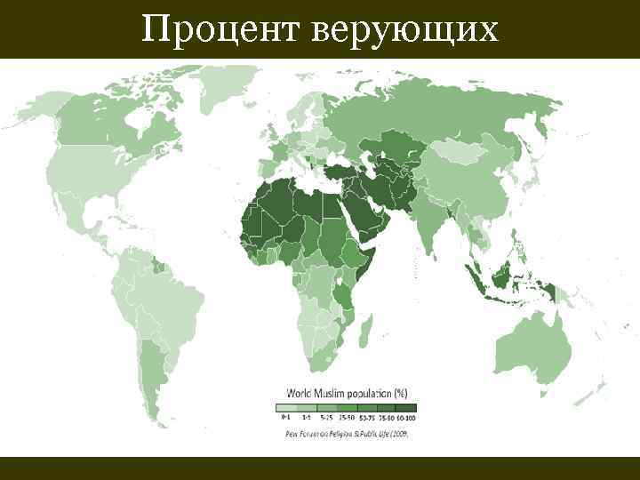 Процент верующих 
