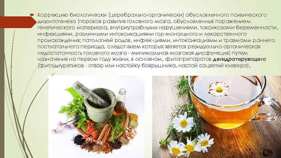  Коррекцию биологически (церебрально органически) обусловленного психического  дизонтогенеза (пороков развития головного мозга, обусловленных