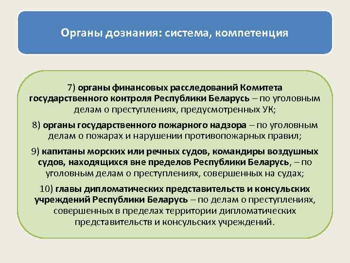 Находятся в ведении органов