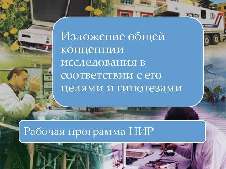  Изложение общей  концепции  исследования в  соответствии с его  целями