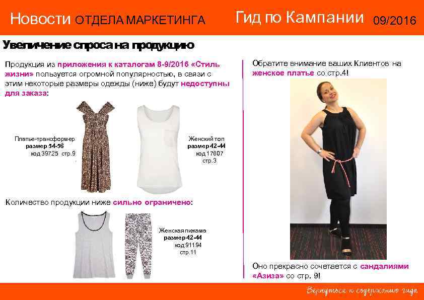  Новости ОТДЕЛА МАРКЕТИНГА       Гид по Кампании 