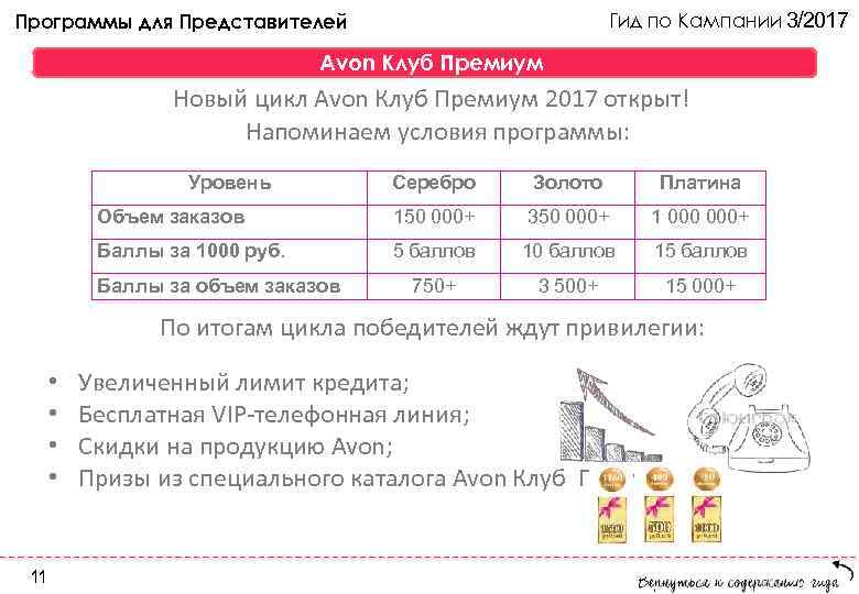 Программы для Представителей     Гид по Кампании 3/2017   