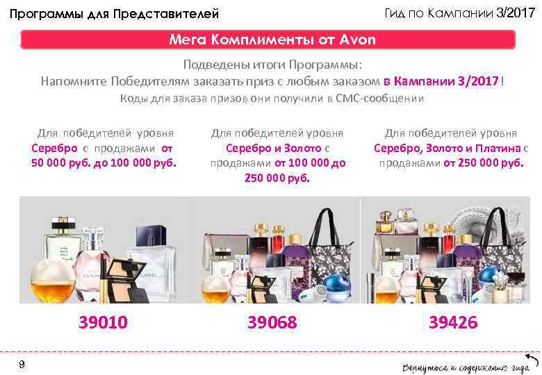 Программы для Представителей       Гид по Кампании 3/2017 