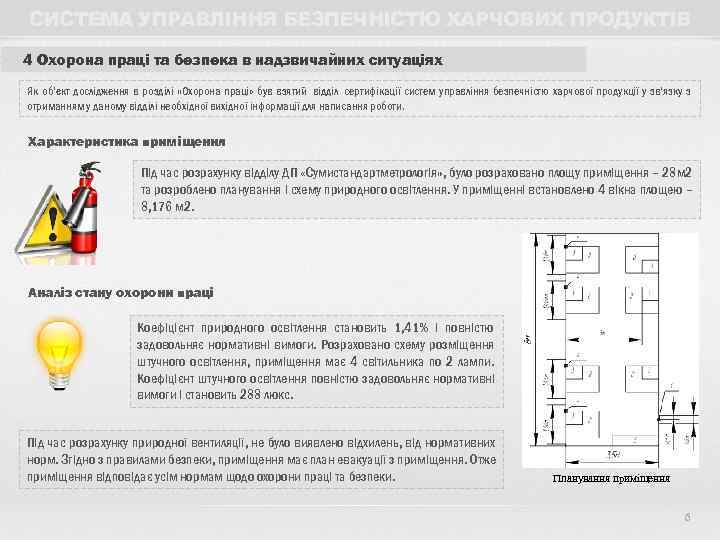 СИСТЕМА УПРАВЛІННЯ БЕЗПЕЧНІСТЮ ХАРЧОВИХ ПРОДУКТІВ 4 Охорона праці та безпека в надзвичайних ситуаціях Як