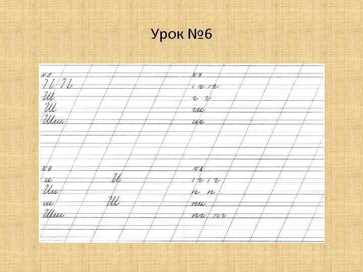 Урок № 6 