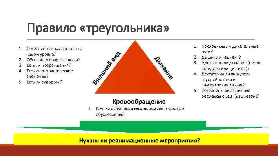   Правило «треугольника»        1. Проходимы ли