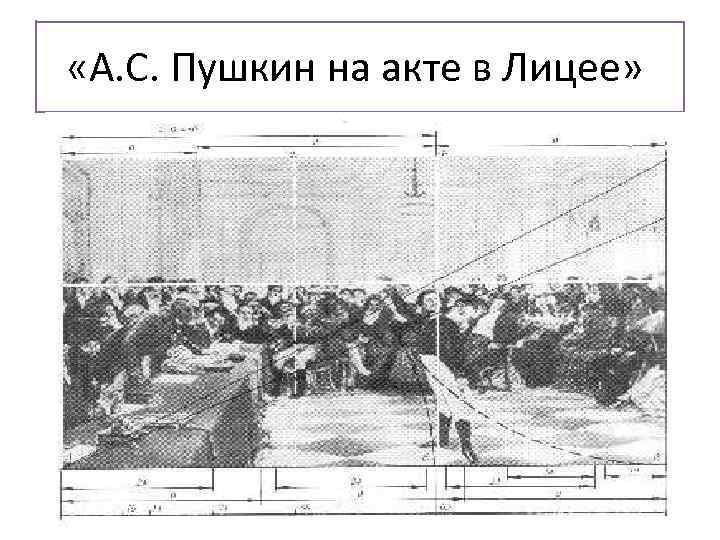  «А. С. Пушкин на акте в Лицее»  