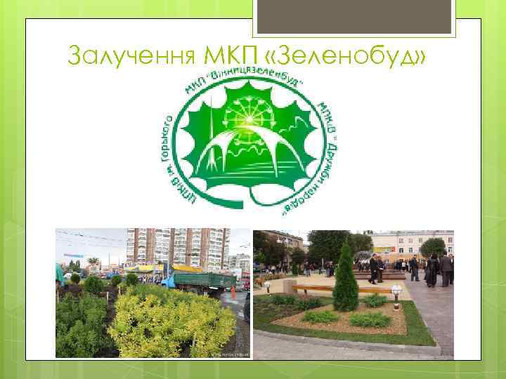 Залучення МКП «Зеленобуд» 