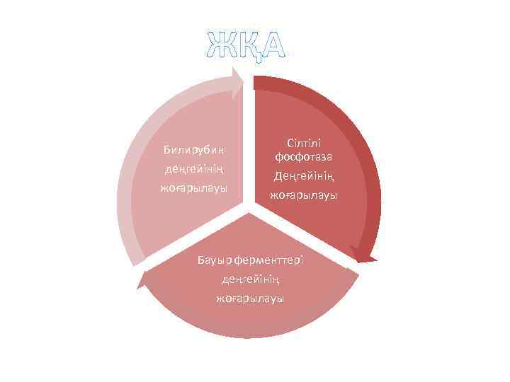   ЖҚА     Сілтілі Билирубин    фосфотаза деңгейінің