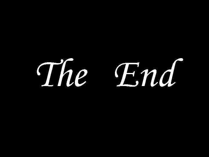 The End 