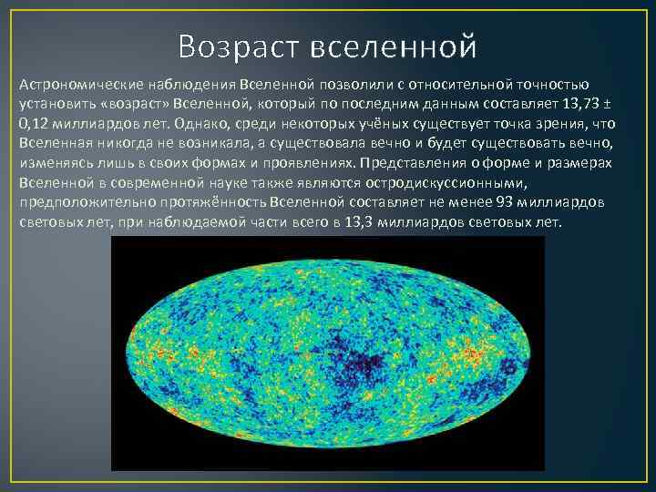 Масштабы вселенной проект