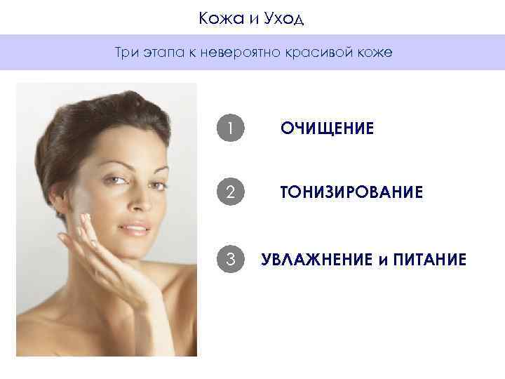    Кожа и Уход Три этапа к невероятно красивой коже  