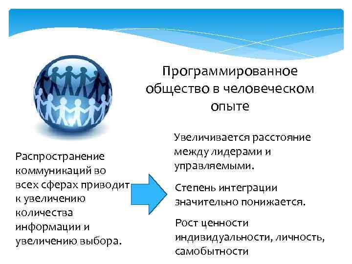      Программированное    общество в человеческом  