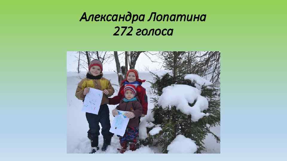 Александра Лопатина 272 голоса 