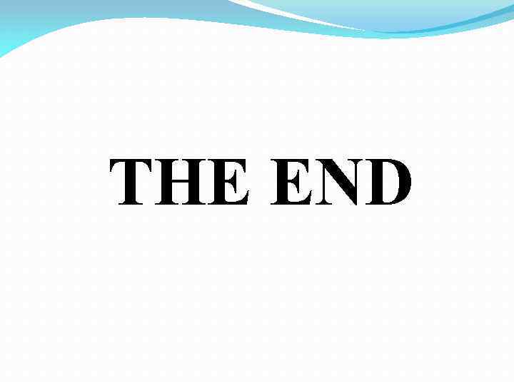 THE END 