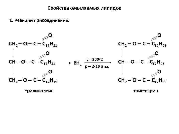 Простые омыляемые липиды