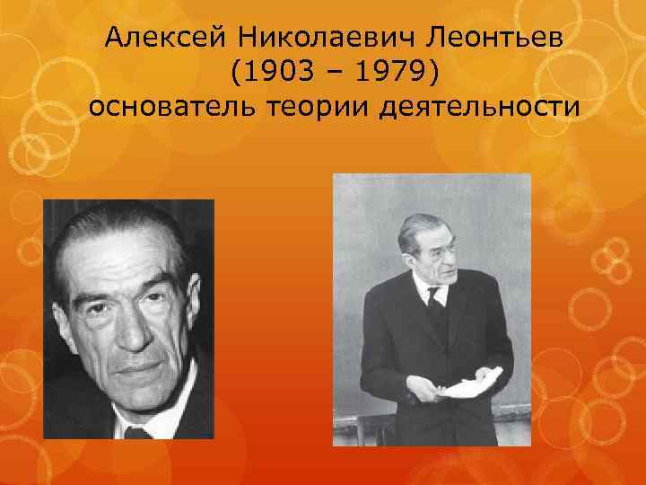 Алексей Николаевич Леонтьев (1903 – 1979) основатель теории деятельности 