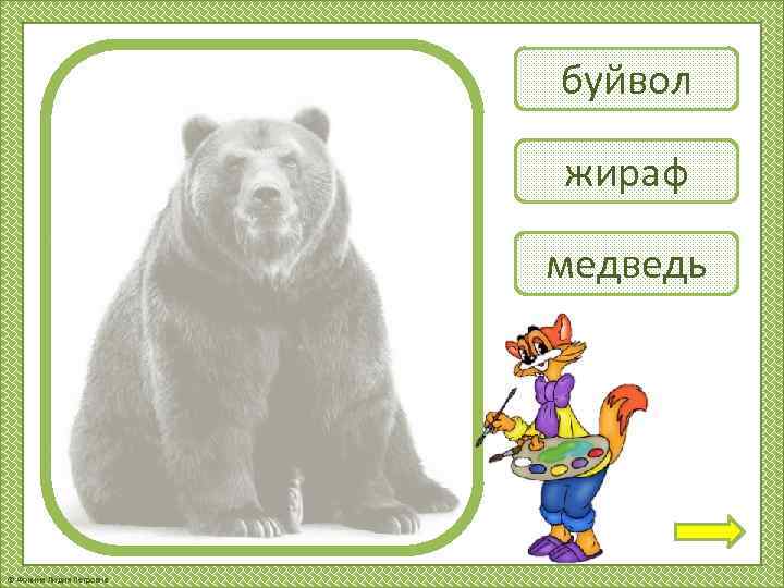 буйвол жираф медведь © Фокина Лидия Петровна 