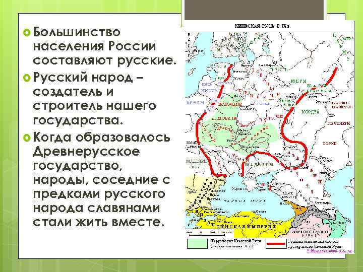  Большинство населения России составляют русские. Русский народ – создатель и строитель нашего государства.