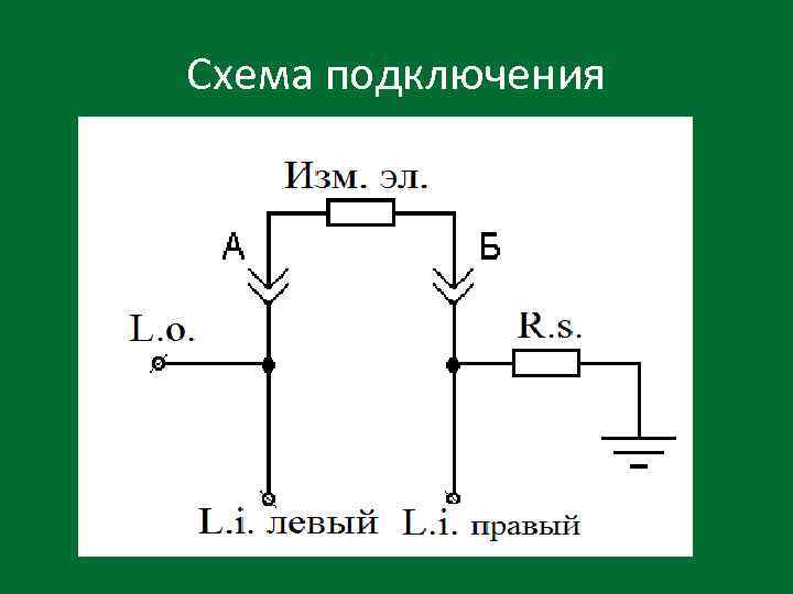 Схема подключения 