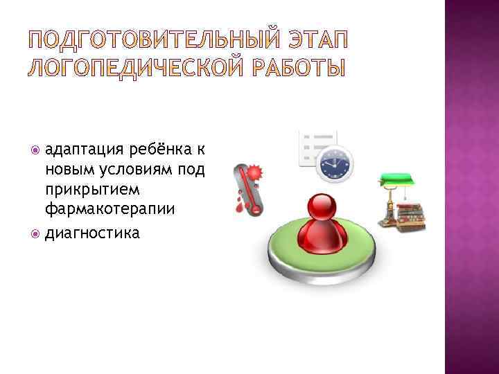 адаптация ребёнка к новым условиям под прикрытием фармакотерапии диагностика 