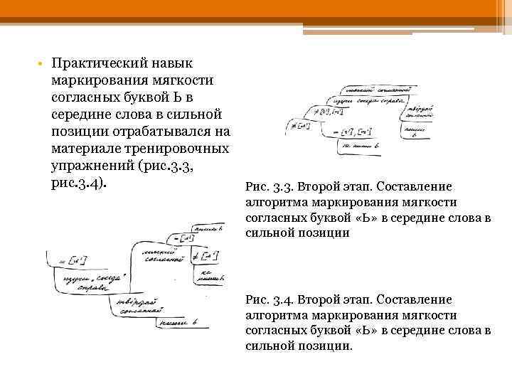  • Практический навык маркирования мягкости согласных буквой Ь в середине слова в сильной