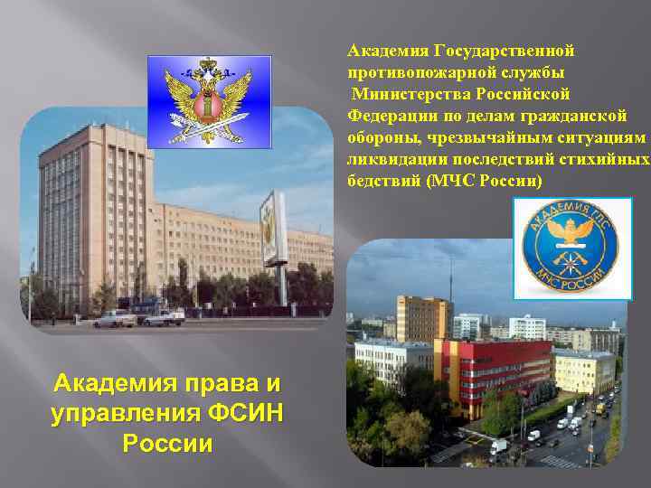Академия Государственной противопожарной службы Министерства Российской Федерации по делам гражданской обороны, чрезвычайным ситуациям и