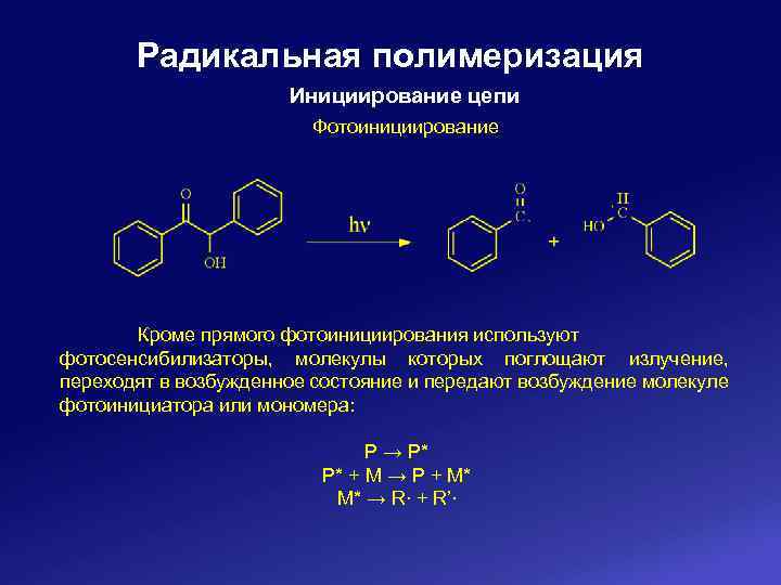 Полимеризация это. Радикальный механизм цепной полимеризации. Инициирование цепи радикальная полимеризация. Мономеры для Радикальной полимеризации. Инициирование Радикальной полимеризации.