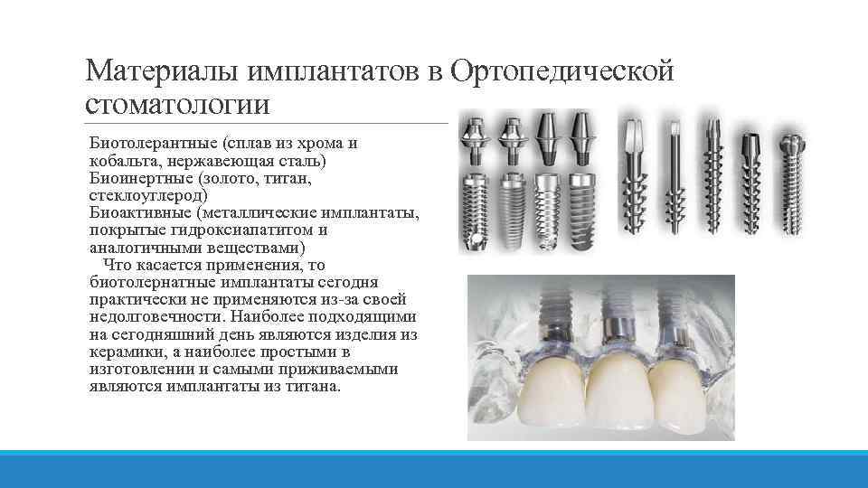 История имплантологии в стоматологии презентация