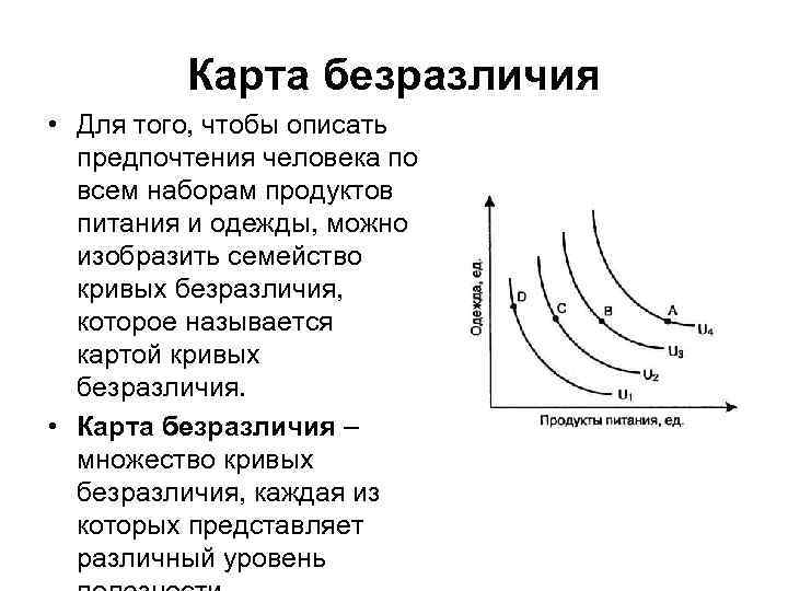 Каждая точка кривой безразличия представляет собой