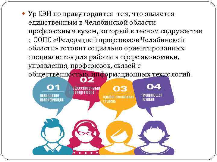  Ур СЭИ по праву гордится тем, что является единственным в Челябинской области профсоюзным