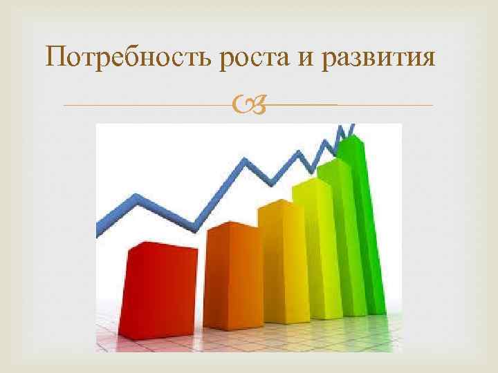 Потребность роста и развития 