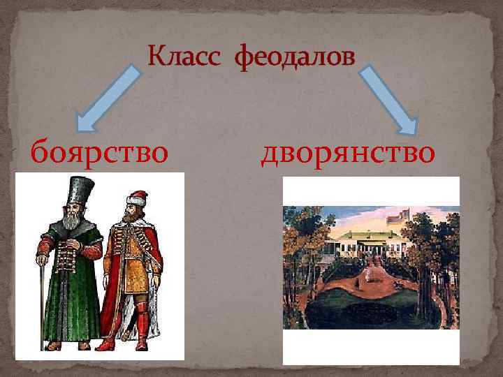 Класс феодалов боярство дворянство 
