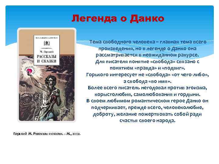 Презентация легенда о данко литература 7 класс