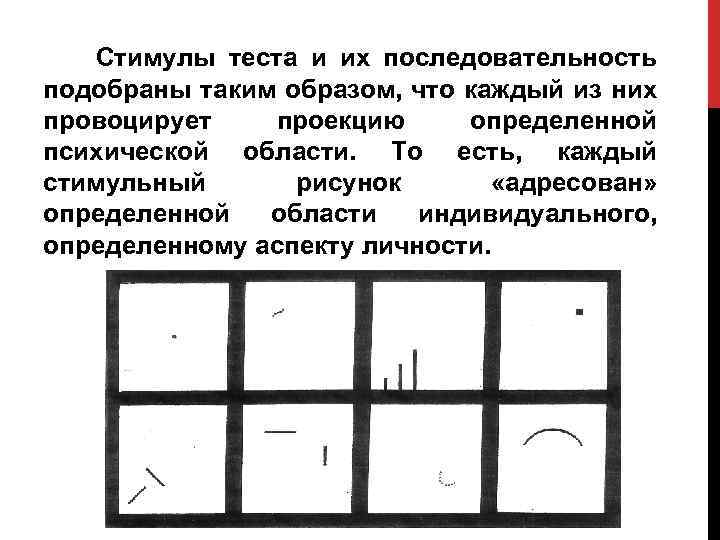 Психологический тест с квадратами и рисунками