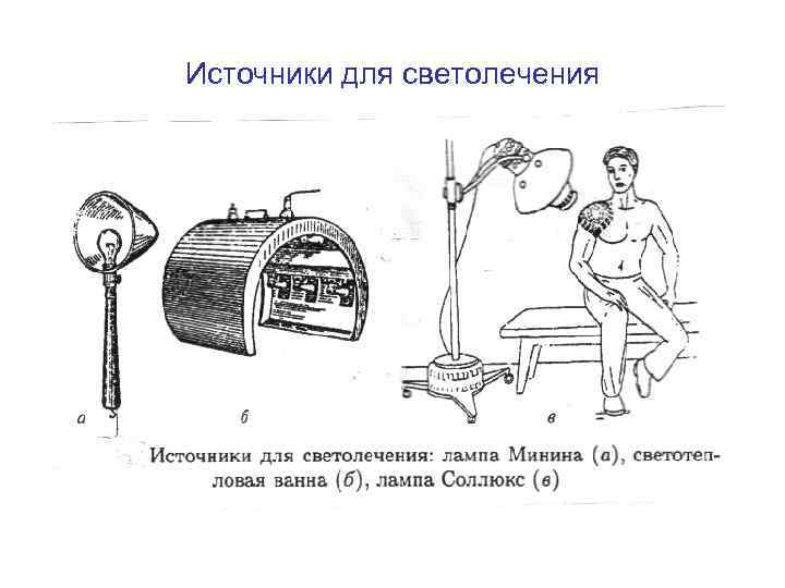 Источники для светолечения 