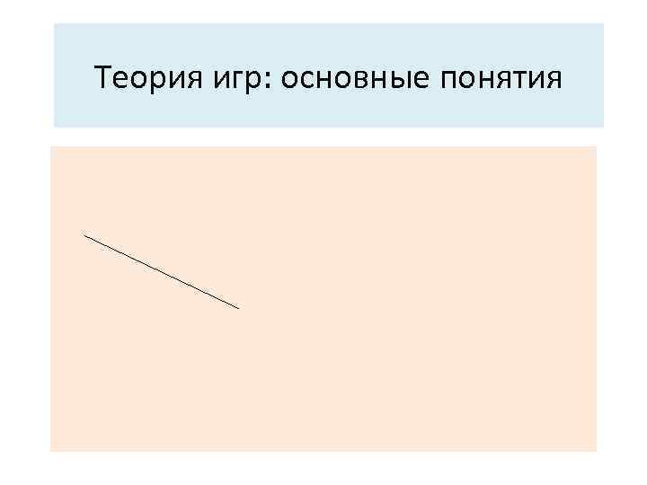Теория игр: основные понятия 
