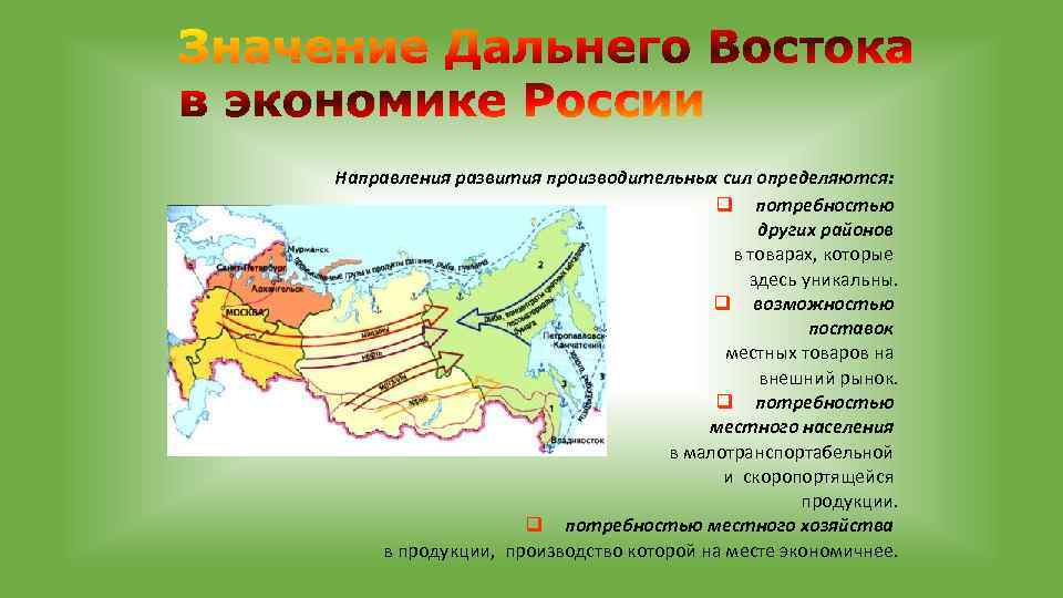 Проект развитие дальнего востока в первой половине 21