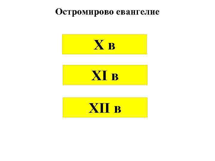 Остромирово евангелие Xв XII в 