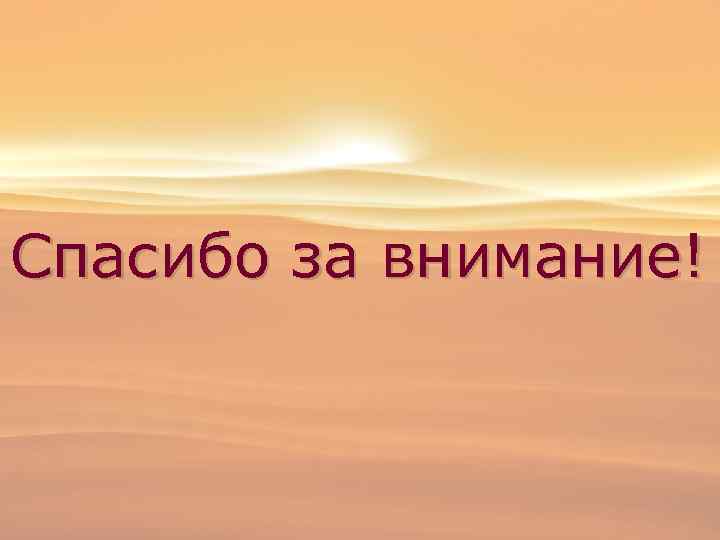 Спасибо за внимание! 