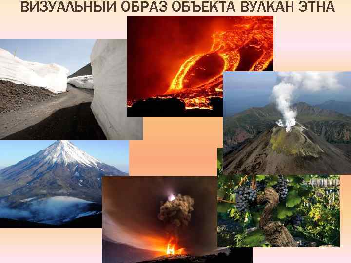 ВИЗУАЛЬНЫЙ ОБРАЗ ОБЪЕКТА ВУЛКАН ЭТНА 