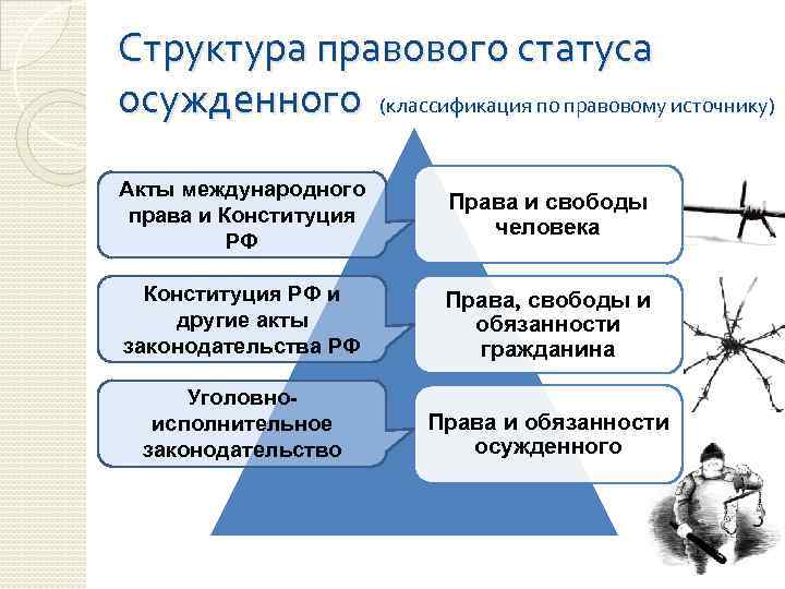 Понятие правового положения осужденных