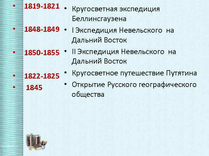  • • • 1819 -1821 • Кругосветная экспедиция Беллинсгаузена 1848 -1849 • I