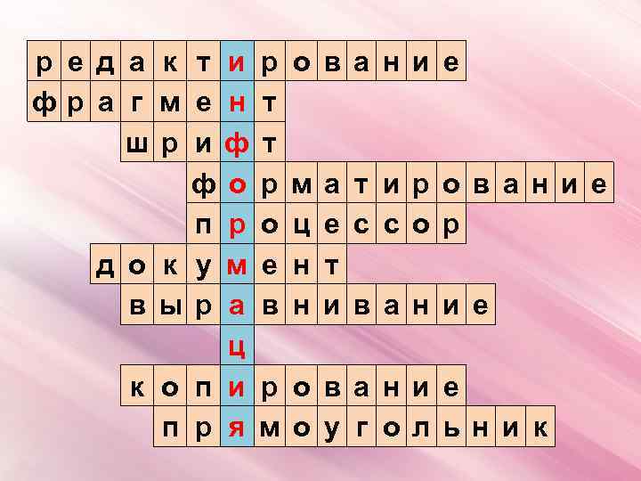 р е д а к т и р фр а г м е н