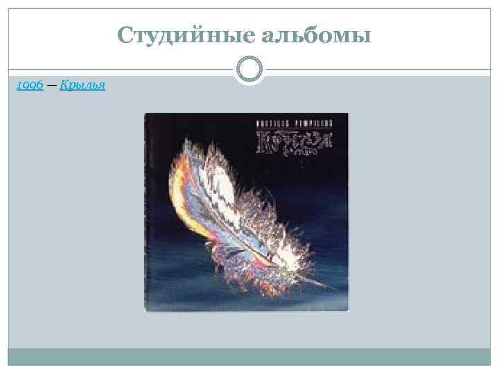 Студийные альбомы 1996 — Крылья 