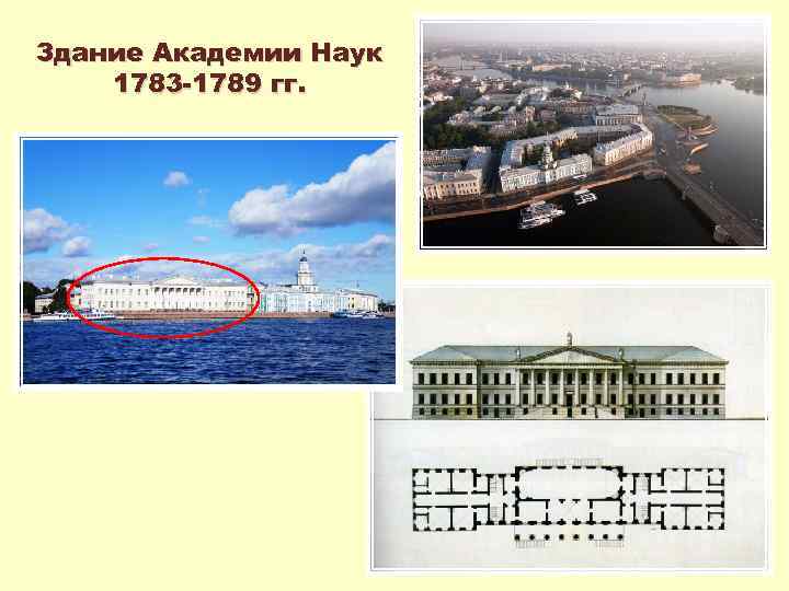 Здание Академии Наук 1783 -1789 гг. 