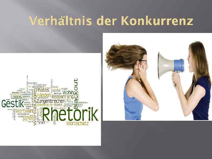 Verhältnis der Konkurrenz 