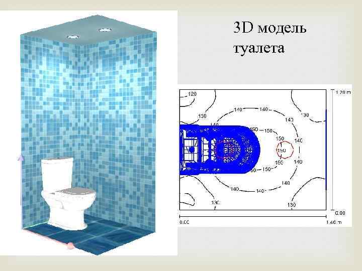 3 D модель туалета 